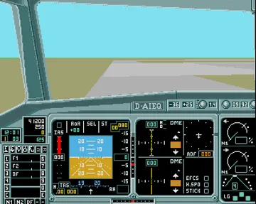 A320 Airbus screen shot game playing